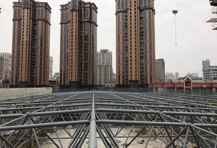 盘锦螺栓球网架结构